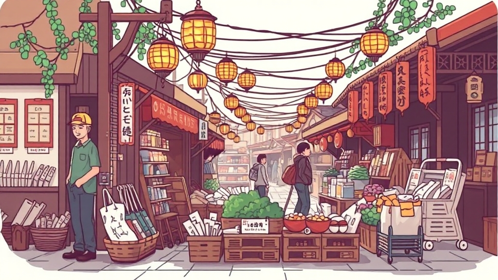 온누리 상품권 활용 팁 (illustration 스타일)