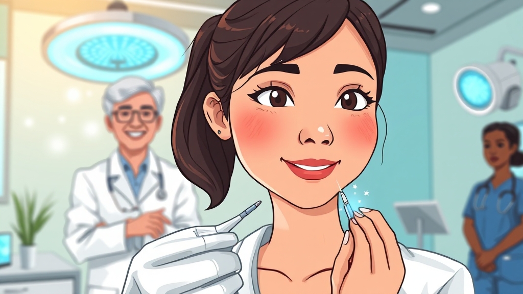 피부과, 비립종 제거 과정은? (cartoon 스타일)