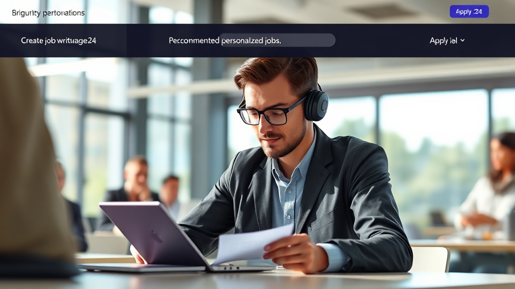 구직 신청, 이렇게 쉬웠어? (realistic 스타일)