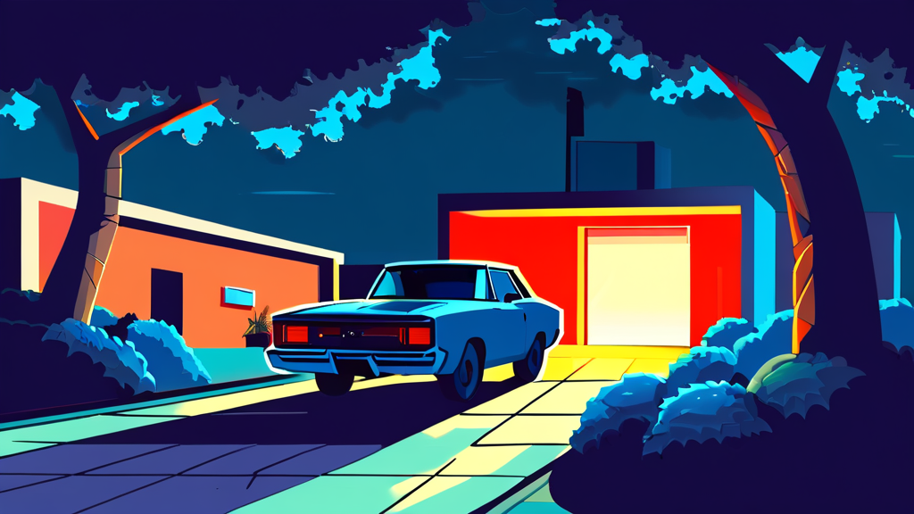 실제 GPS 추적을 통한 중고차 사기 및 절도 사례 분석 (cartoon 스타일)