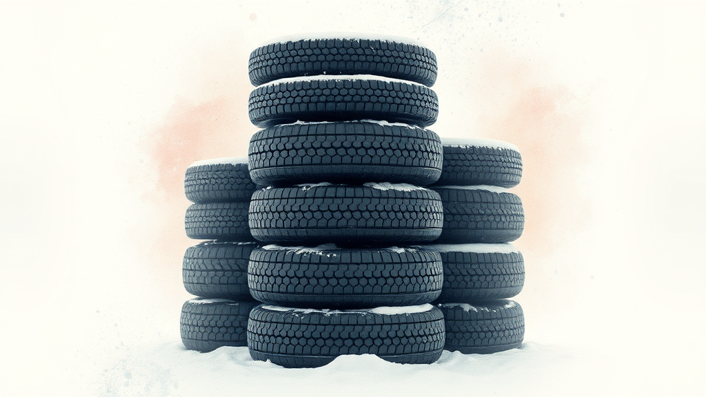 윈터 타이어 보관 비용은? (watercolor 스타일)