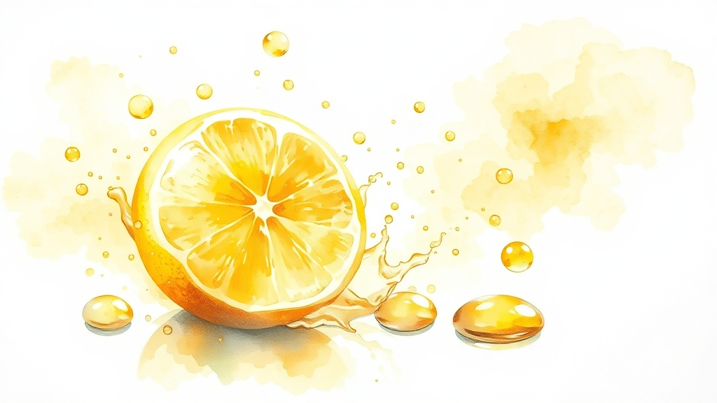 레몬즙, 건강에 왜 좋을까? (watercolor 스타일)