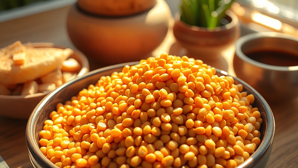 렌틸콩 칼로리 및 영양 성분 (realistic 스타일)