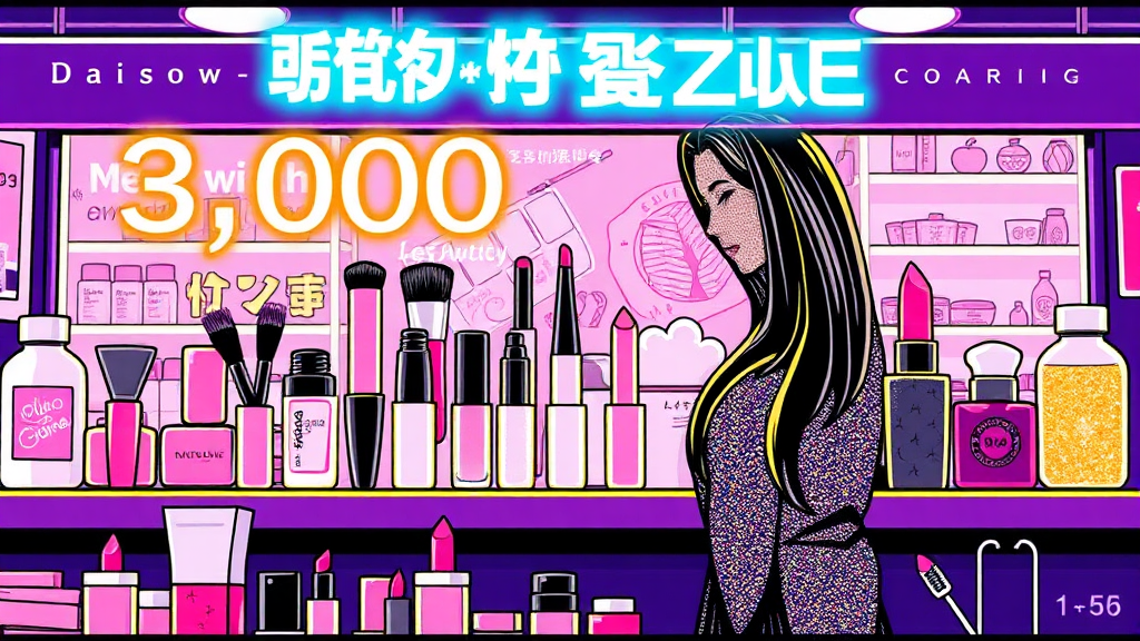 뷰티 시장에 미치는 영향 (illustration 스타일)