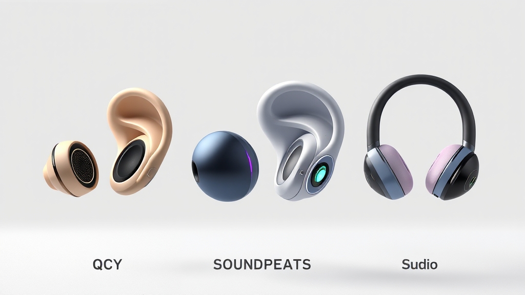 가성비 무선 이어폰 추천 모델 (realistic 스타일)