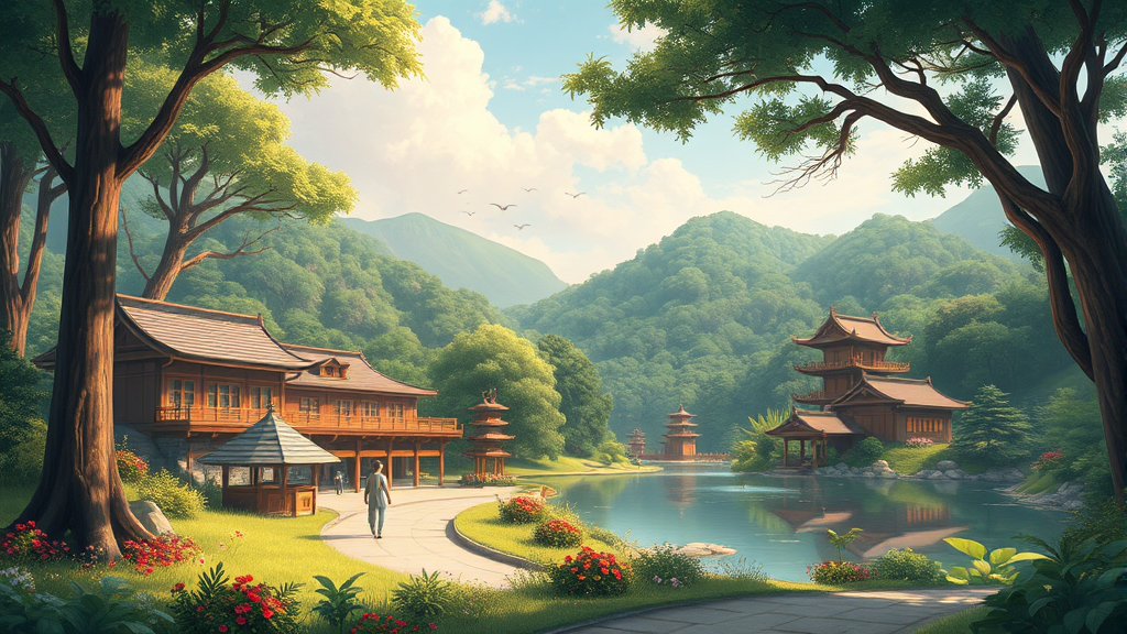 화담숲 주변 즐길 거리 및 맛집 추천 (realistic 스타일)