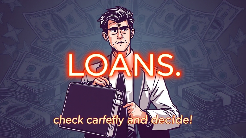 대출 자격 조건 및 유의사항 (illustration 스타일)