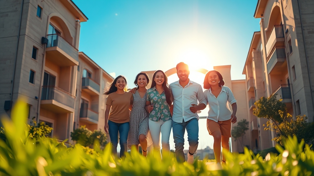 주거 지원 정책 및 대안 (realistic 스타일)