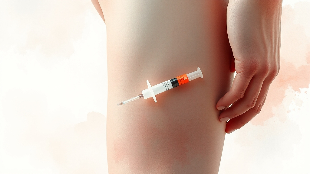 에피네프린 자가 주사 사용법 (watercolor 스타일)