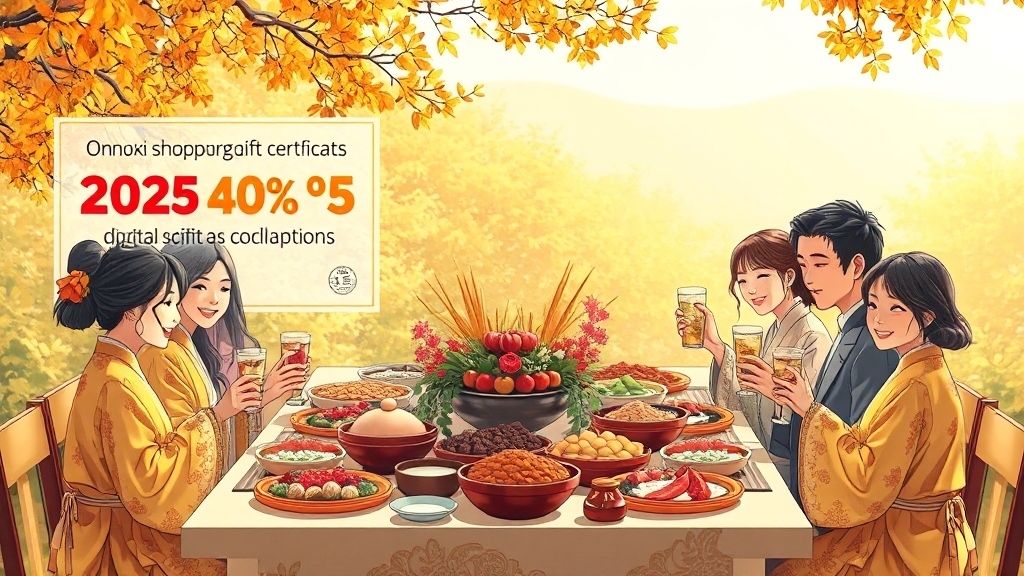 추석 온누리상품권 핵심 정보 (illustration 스타일)