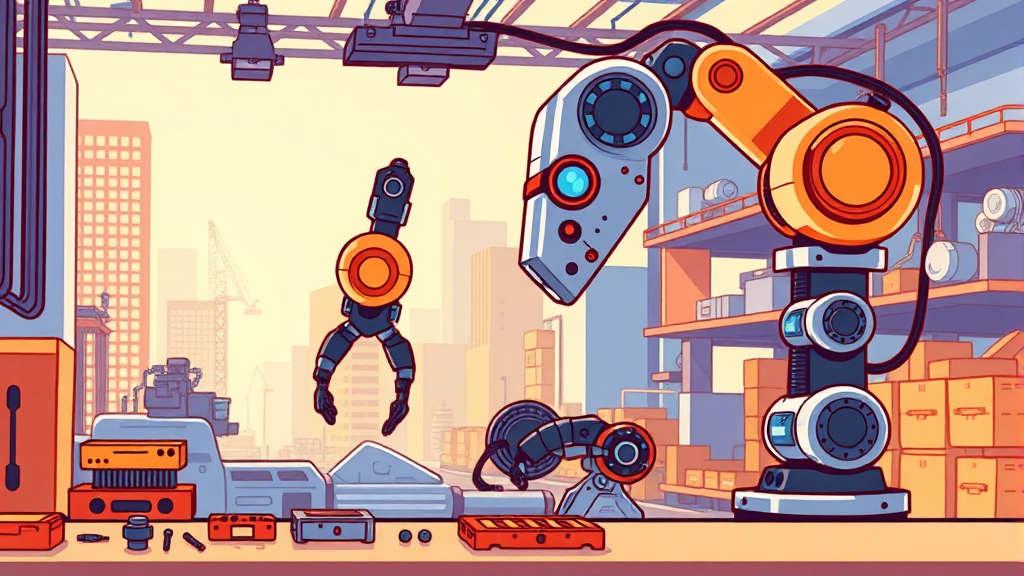 AI 로봇 & 온디바이스 AI 전망 3 오픈AI 로봇 공급망 개요 (cartoon 스타일)