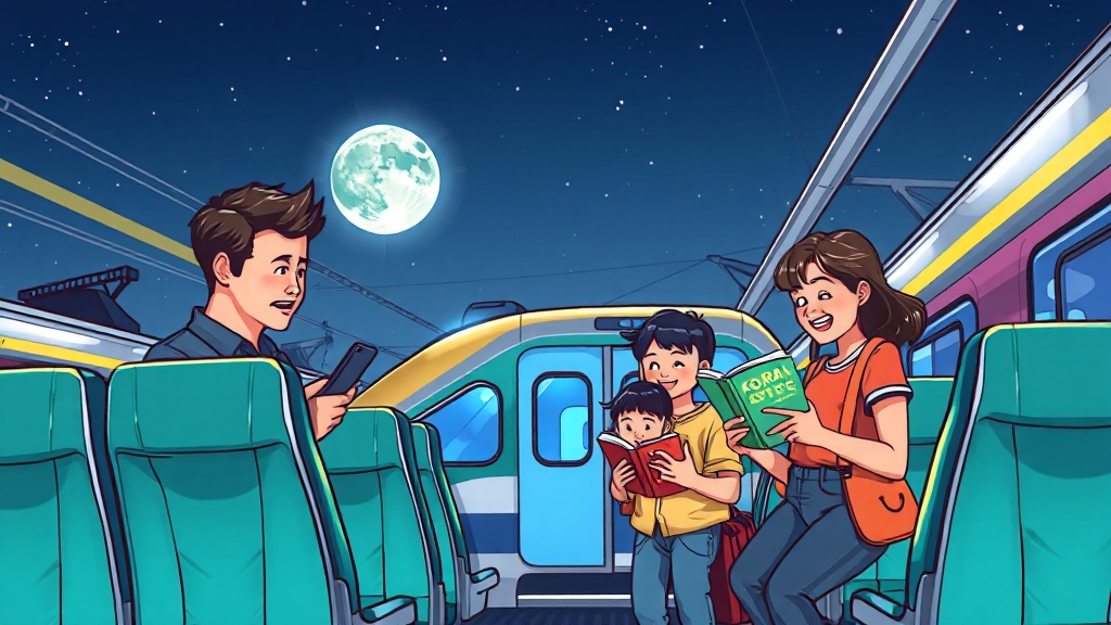 2025 추석 KTX 예매 일정 (cartoon 스타일)