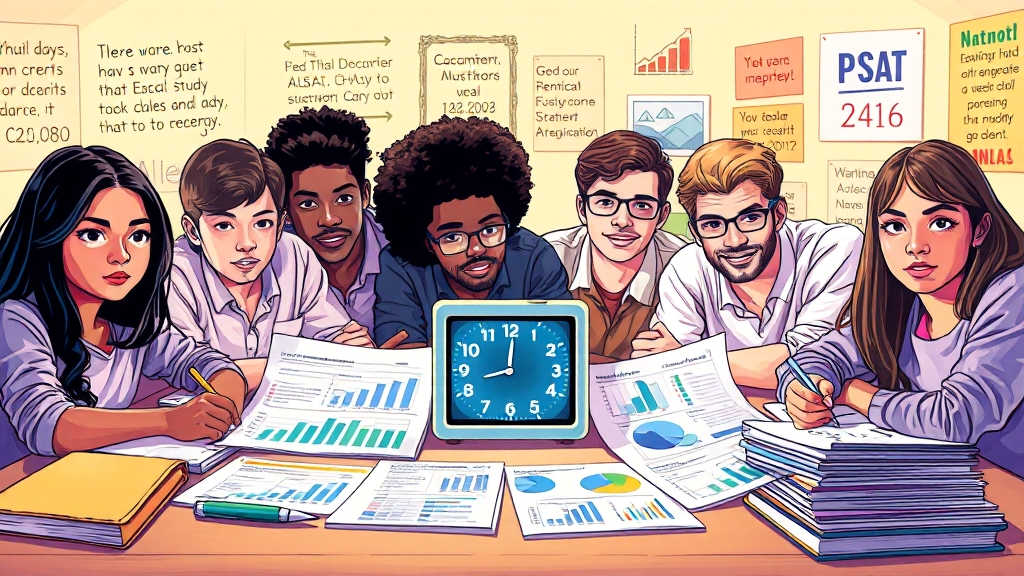PSAT 합격생은 어떻게 공부했을까요? (illustration 스타일)