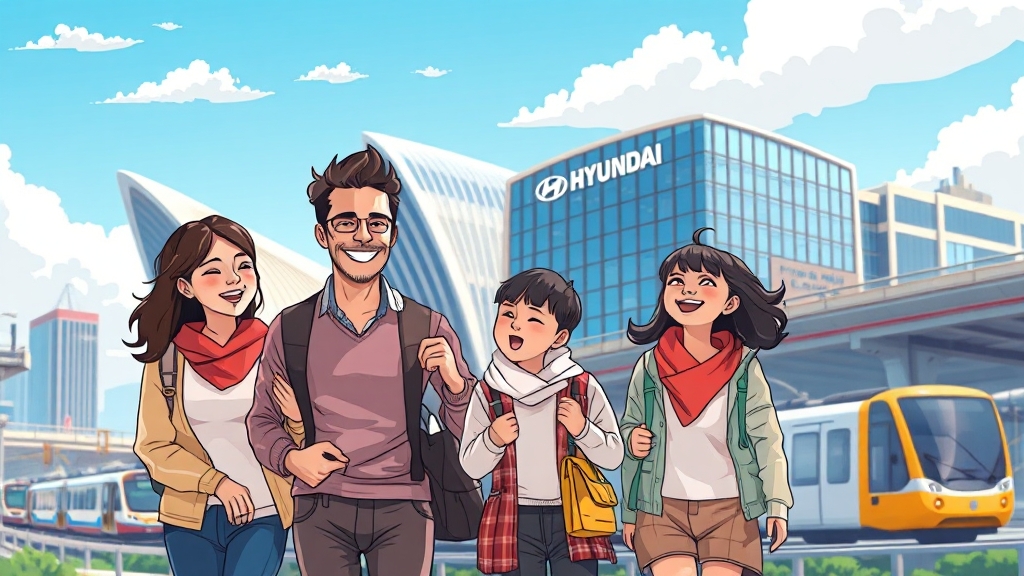 입지 환경의 강점과 미래 가치 (cartoon 스타일)