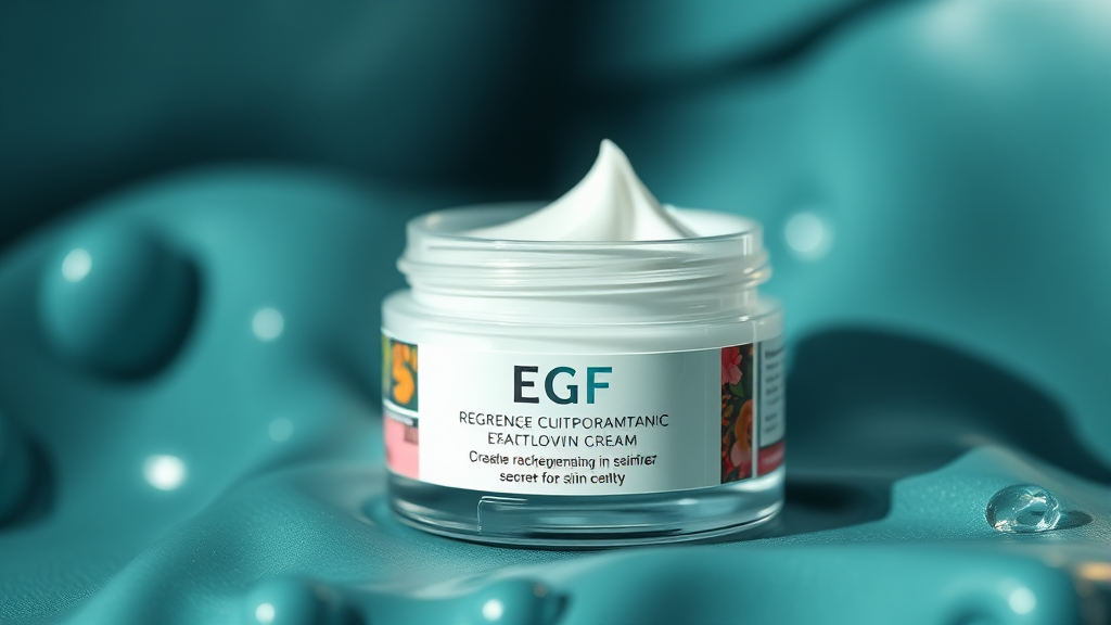 EGF 재생크림: 피부를 새롭게 만드는 비밀 (realistic 스타일)