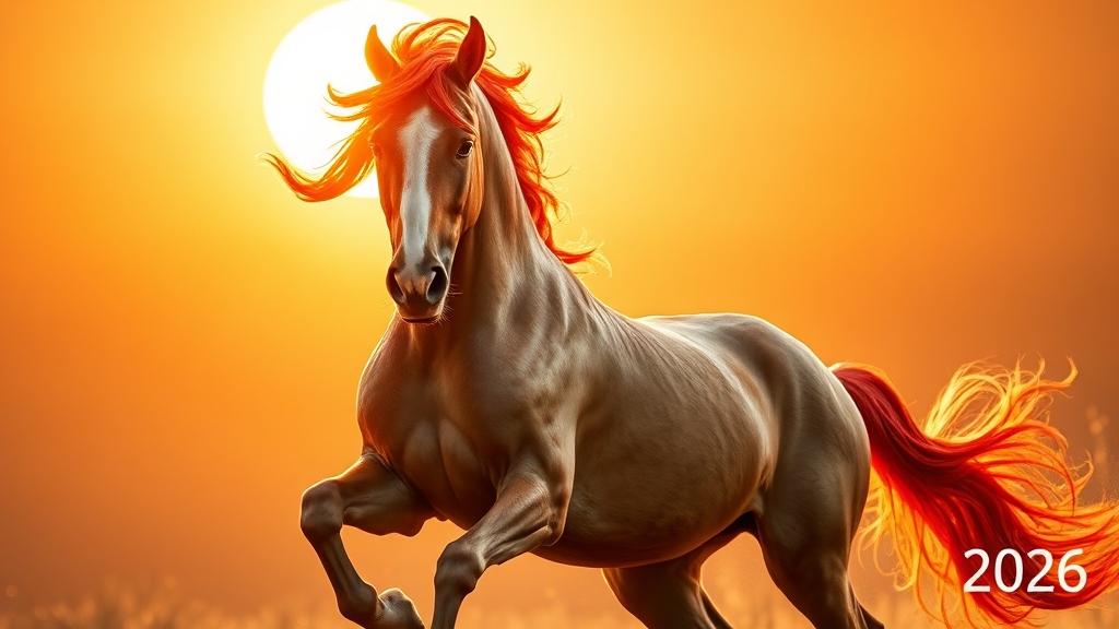 2026년 병오년의 의미 (realistic 스타일)