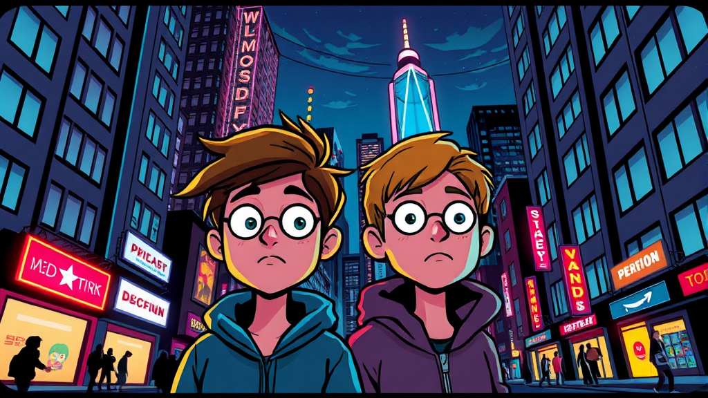 몰아보기의 재미와 주간 공개 (cartoon 스타일)