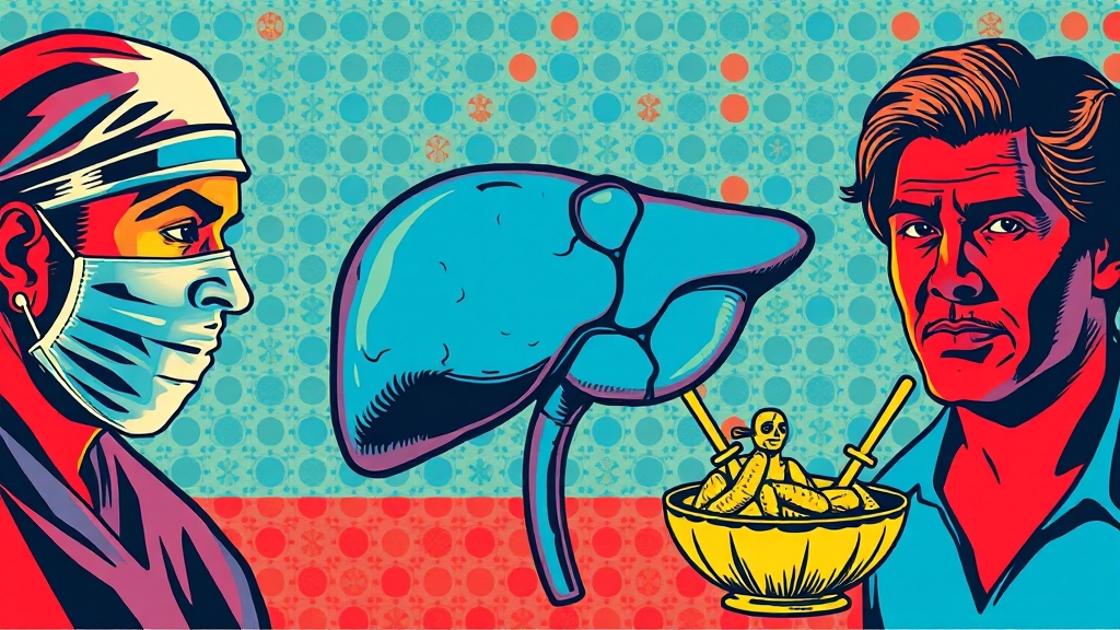 간암 치료 방법과 관리 전략 (popart 스타일)