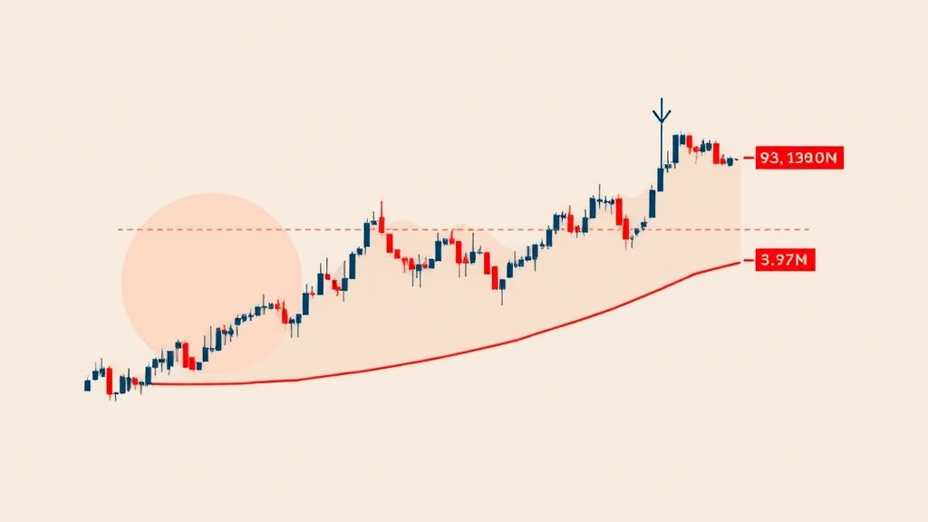 투자 전략: 기술적 분석 (illustration 스타일)