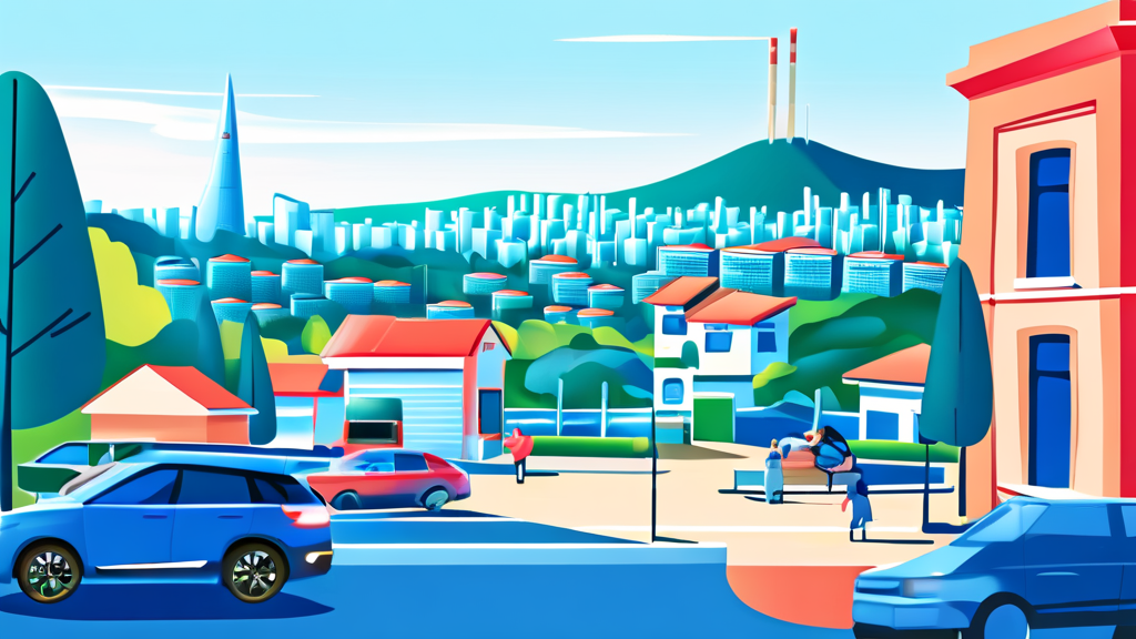 용인시의 고유가 대응 정책 및 향후 계획 (illustration 스타일)