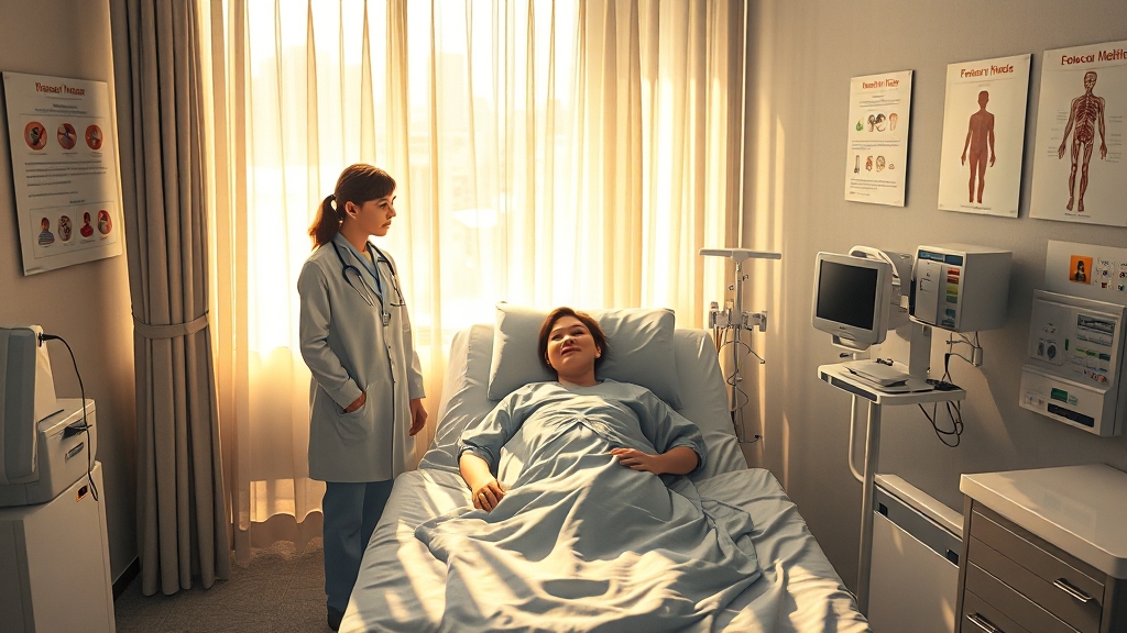 요양병원 선택 팁 (힐메이트 활용) (realistic 스타일)