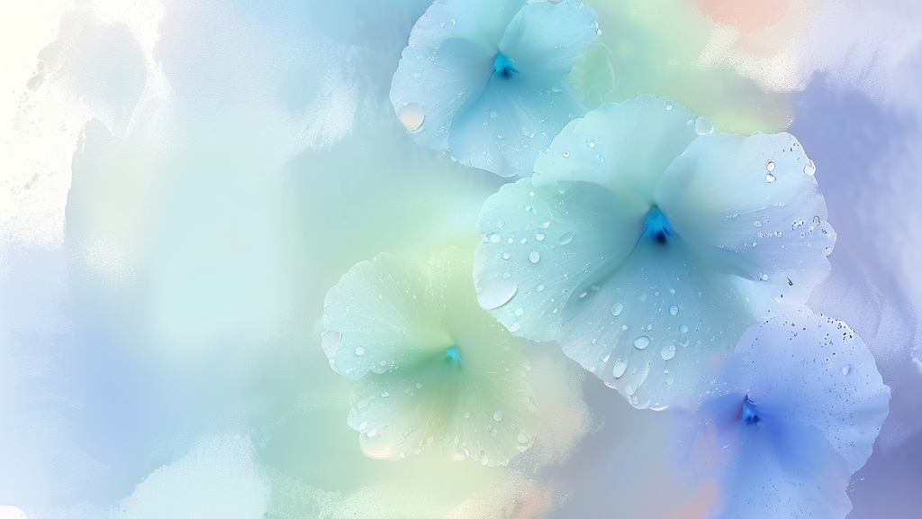 환절기 피부 고민 해결! 보습과 진정의 중요성 (watercolor 스타일)