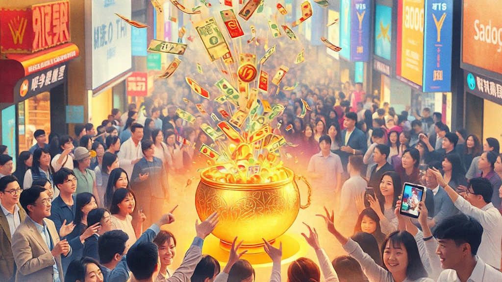 상생소비복권 이벤트 (watercolor 스타일)