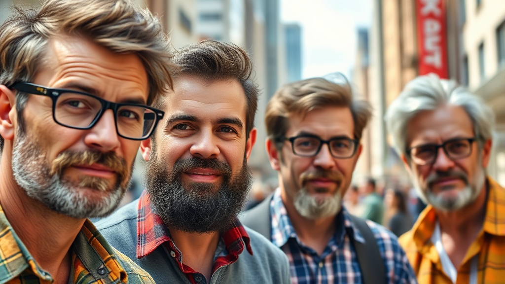 30기 남성 출연자 프로필 (realistic 스타일)