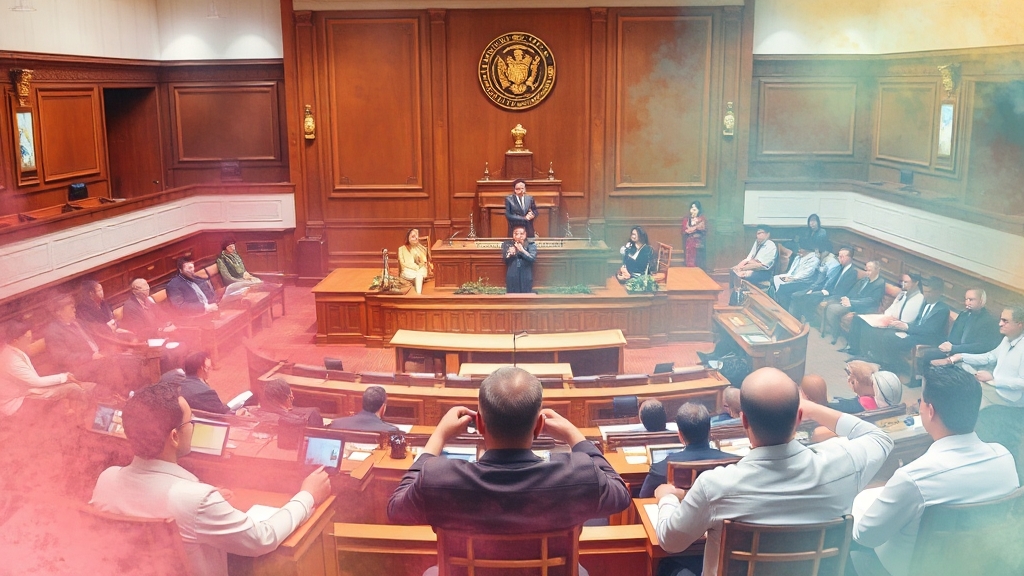 국회 주요 일정 (watercolor 스타일)