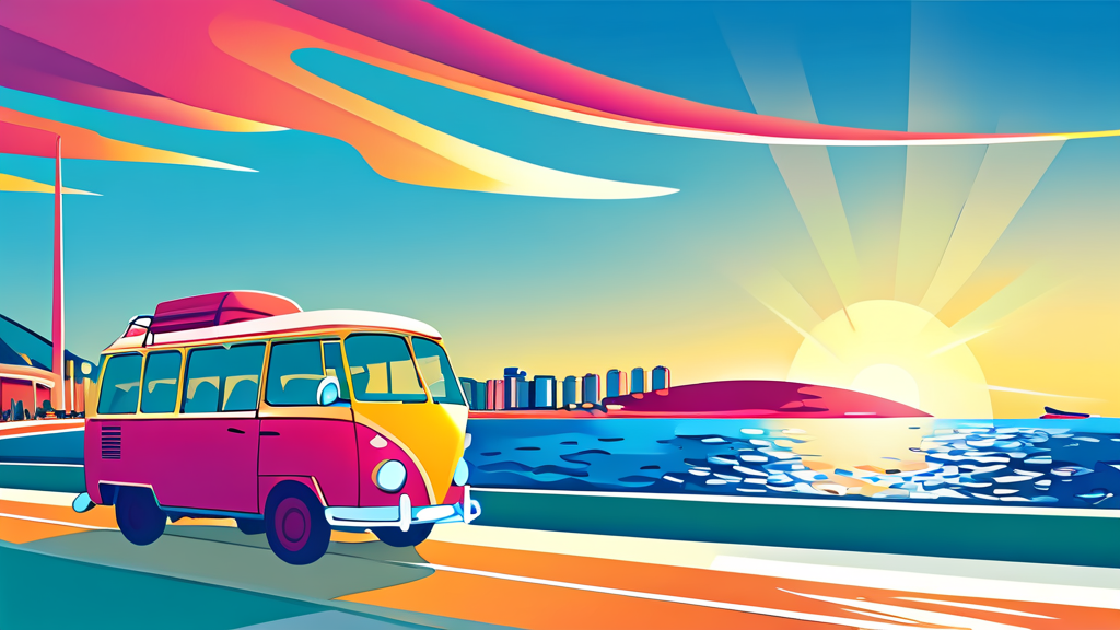 다채로운 프로그램: 나에게 맞는 해양치유 찾기 (cartoon 스타일)