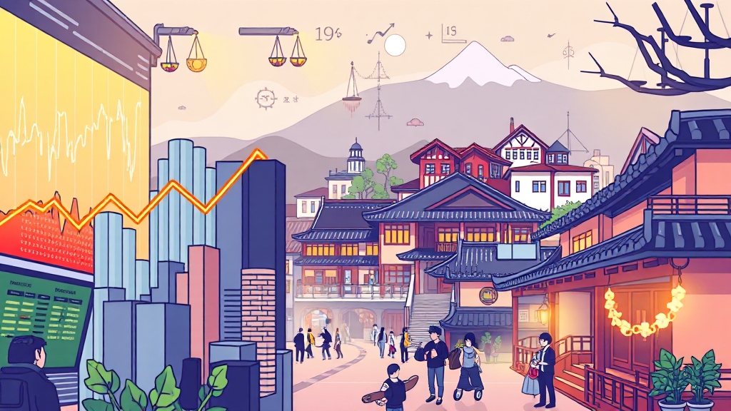 경제 주요 이슈 (cartoon 스타일)