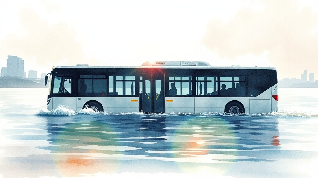 한강버스, 어떻게 타야 할까? (watercolor 스타일)