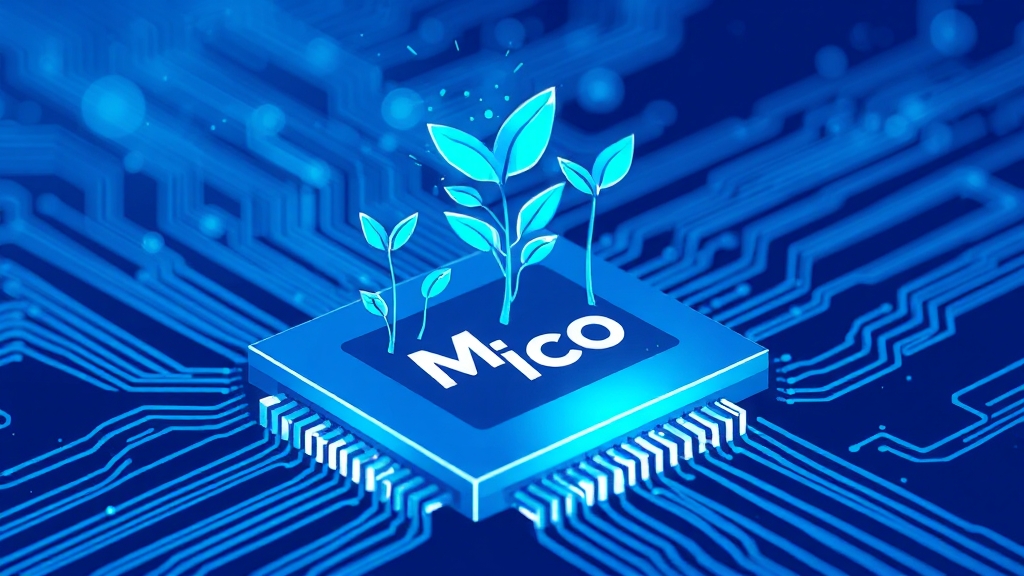 미코 투자 포인트 및 리스크 요인 (illustration 스타일)