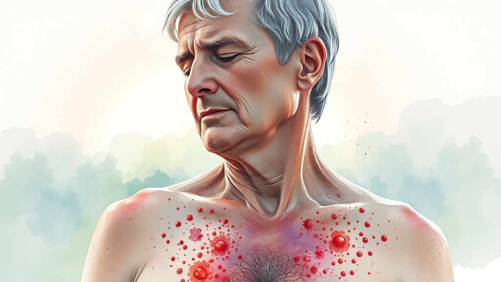대상포진이란? (watercolor 스타일)