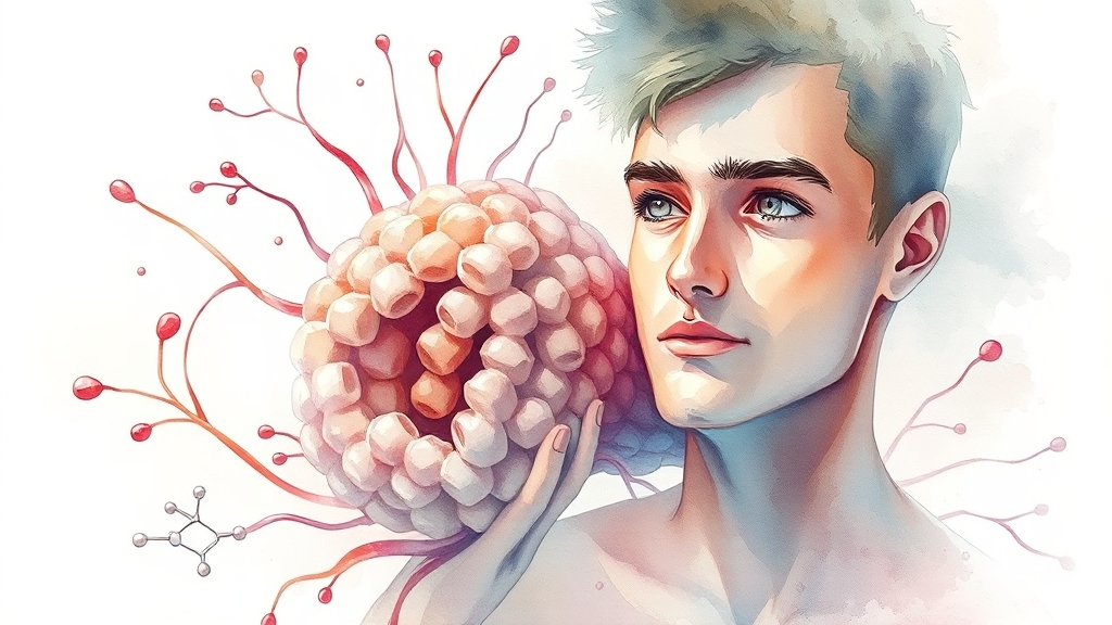 실데나필, 어떻게 작용할까? (watercolor 스타일)