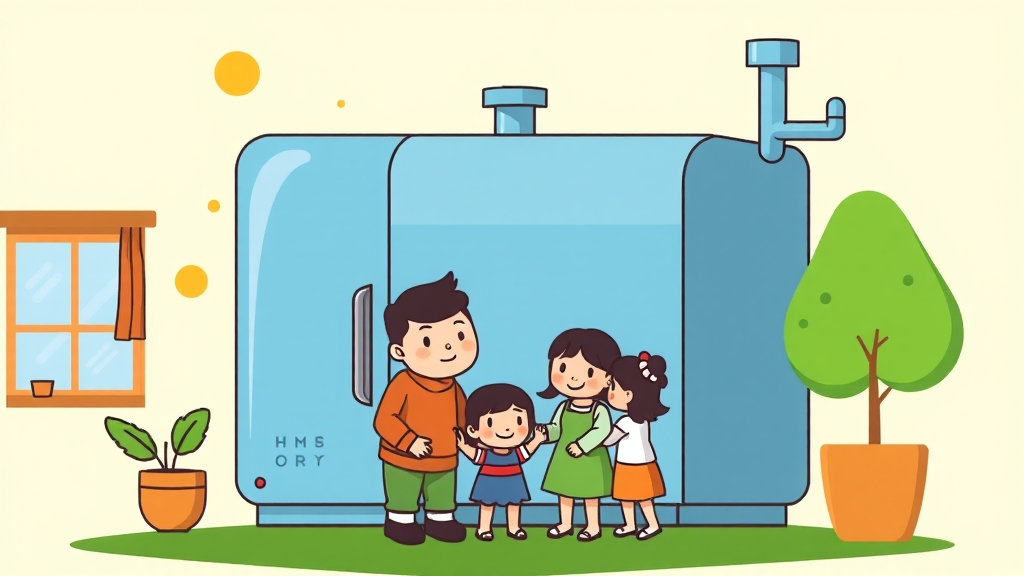 친환경 보일러 교체 보조금 (cartoon 스타일)