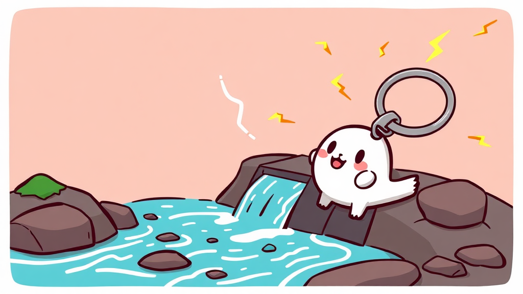 정전기 방지 키링이란? (cartoon 스타일)