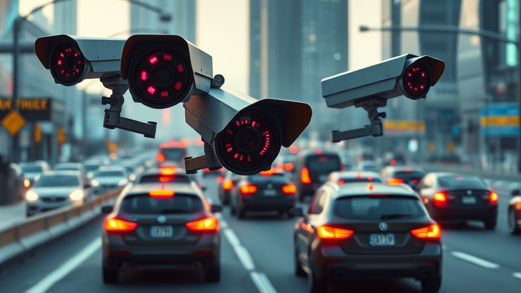 AI 기반 교통 단속 확대 (realistic 스타일)