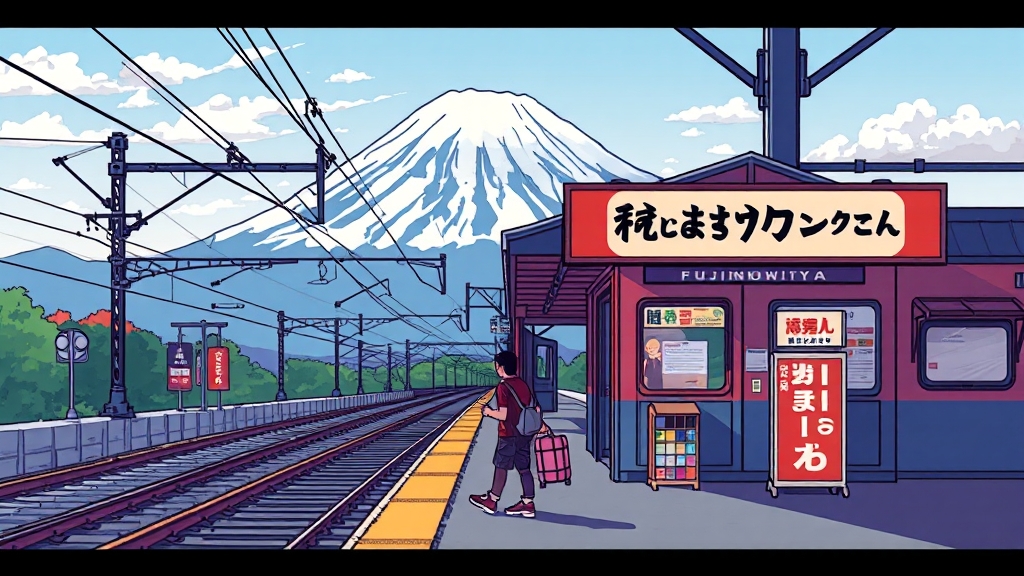 후지노미야, 어떻게 갈까? (illustration 스타일)