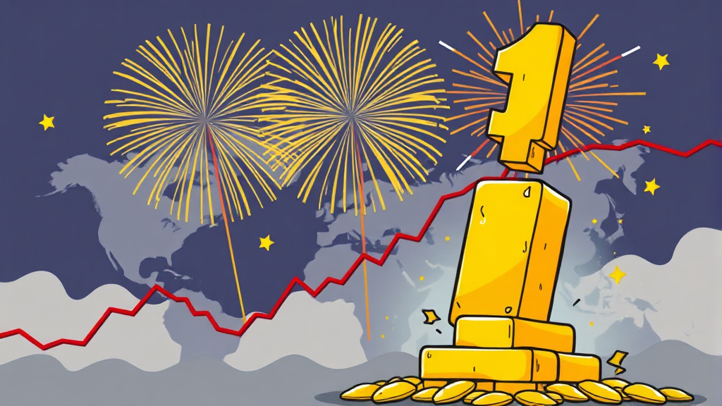 금값 100만원 시대 개막 (cartoon 스타일)