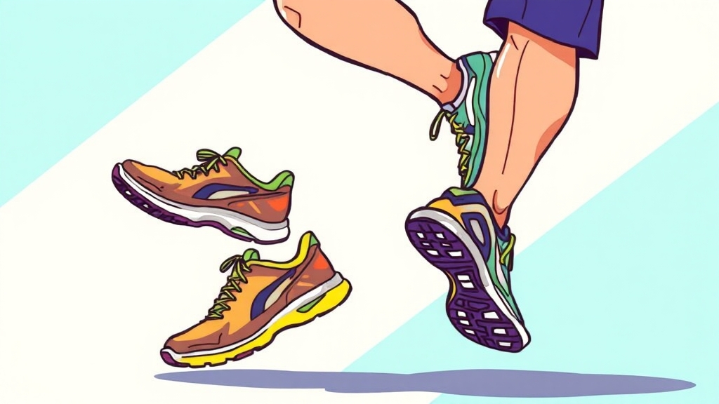 나에게 맞는 러닝화 기준 (cartoon 스타일)