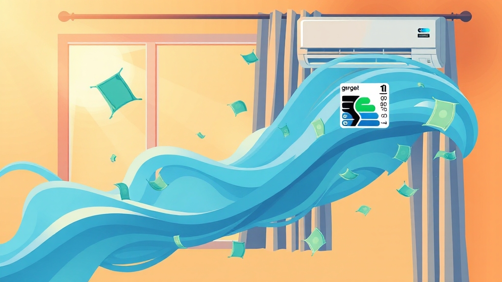 가성비 창문형 에어컨 선택 (illustration 스타일)
