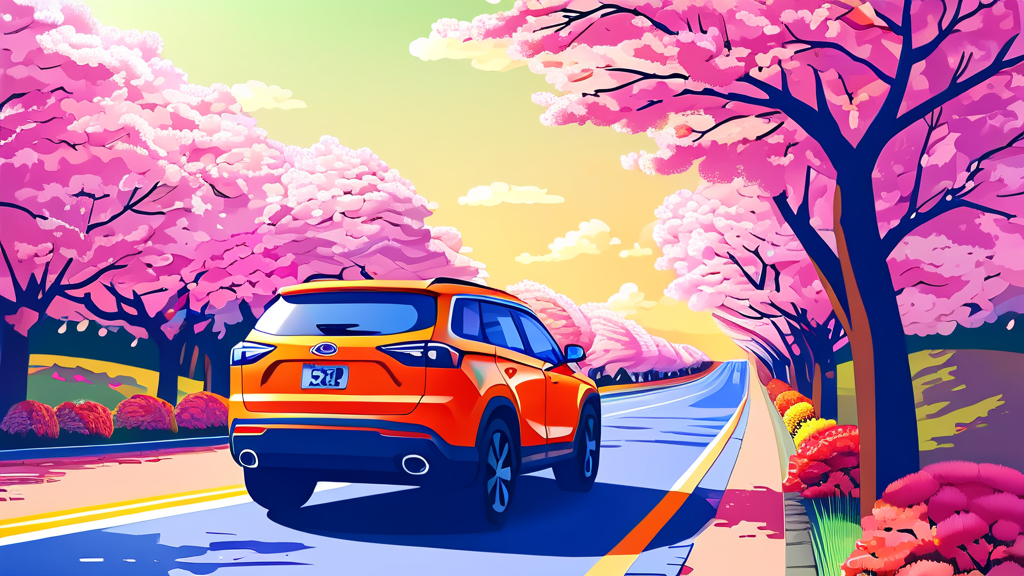 제주 벚꽃 개화 시기, 미리 알아두세요! (cartoon 스타일)