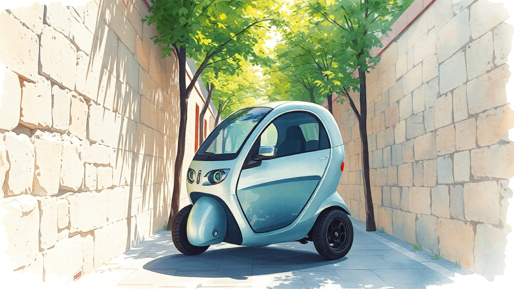 초소형 전기차 특징 (watercolor 스타일)