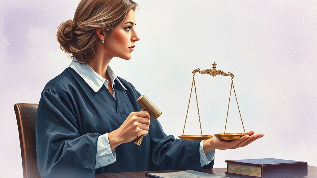 법률 전문가의 도움 (watercolor 스타일)