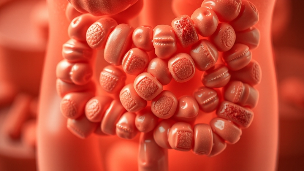 장 건강 개선 영양 관리 (realistic 스타일)