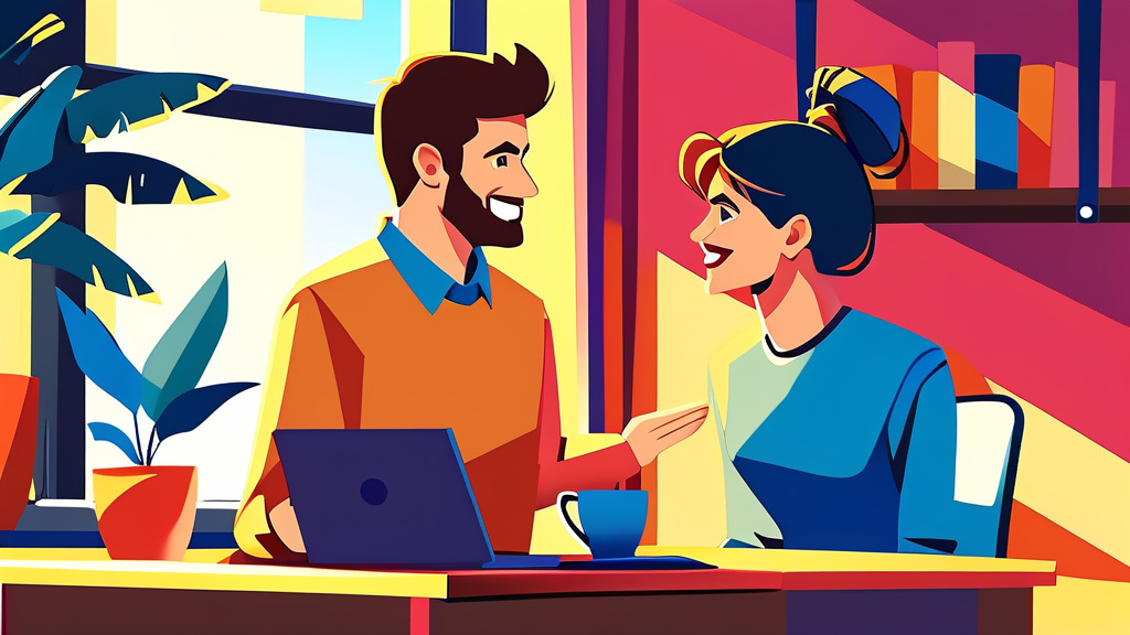 변화하는 가치관 속 부부 관계의 새로운 기준 (cartoon 스타일)