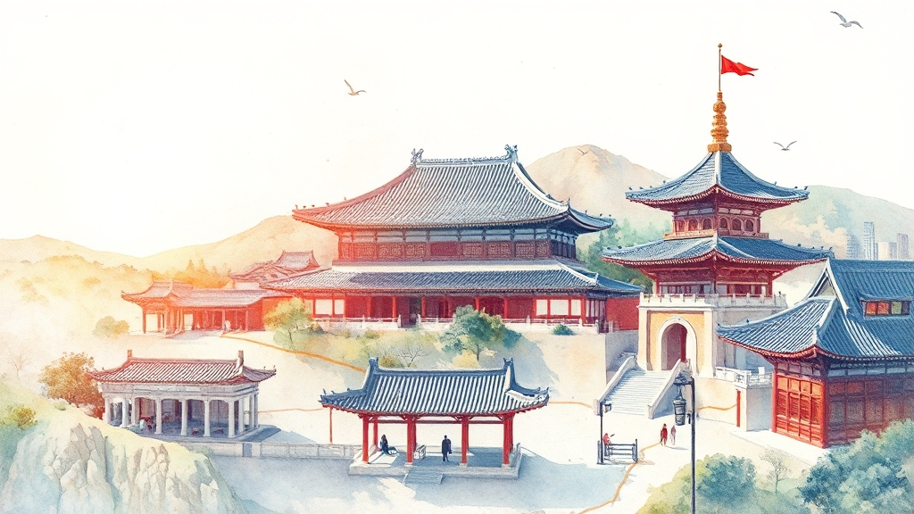 경복궁 주변, 어디를 가볼까? (watercolor 스타일)