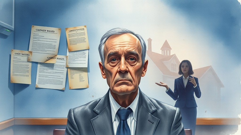 양육비 회수 절차 및 채무자 제재 (watercolor 스타일)