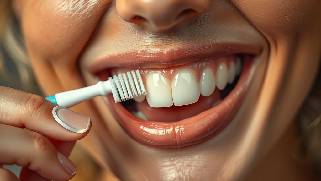 잇몸 건강, 꾸준한 관리가 중요! (realistic 스타일)